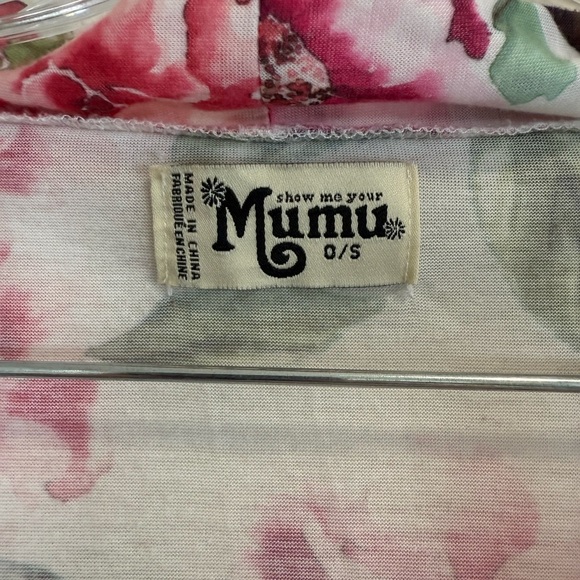 Show Me Your Mumu Brie Floral Robe Print Belted Short Sleeve Cardigan One Size - Picture 7 of 7